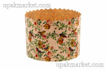 Форма бумажная для куличей d110хh85мм ПТИЧКИ В САДУ