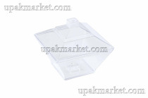 Креманка "Трапеция" 69х69х62мм 80мл прозрачная PS AVIORA с крышкой