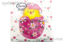 Салфетки 25х25 1-слойн. Сюрприз 40л ДЕСНА 