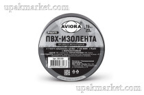 Изолента ПВХ 19мм х 20м профессиональная черная AVIORA