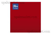 Салфетки 33х33 3-слойные PERO Prestige, Красные, по 20 листов
