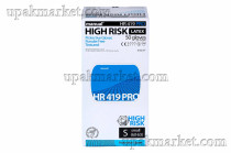 Перчатки латексные HIGH RISK МANUAL HR419 PRO защитные универсальные нестерильные голубые S /10уп х 50шт/