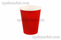 Cтакан бумажный 0,350л 90мм ГН Красный РК /20уп х 50шт/																														