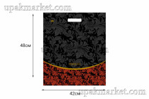 Пакет с вырубной ручкой 42х48 "Перфекто Руж" Тико /12уп х 25штшт/