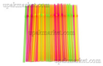 Трубочки для коктейля  5х210 с изгибом флуоресцентная /48уп х 250шт/