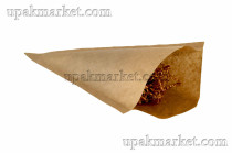  Пакет бумажный пищевой уголок 300х угол 45* Крафт ламинированый-жиростойкий /8уп х 200шт/