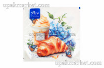 Салфетки 33х33см 3 слоя "Ароматный завтрак" 20 листов PERO Prestige