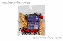 Пика "Бусина красная" 12см 100шт AVIORA 