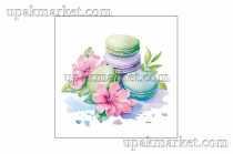 Салфетки 33х33 "Десерт" 2-х слойные, 20 листов, ЛИЛИЯ