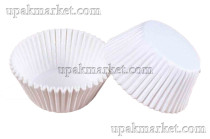 Форма бумажная "Тарталетка" 45х27,5мм круг белая ТБФ /10х1000/10000шт