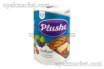 Полотенца бумажные 3-х слойные 25 метров, белые PLUSHE