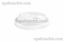 Крышка для стакана тип Е д.90мм Белая ПП Покров /16уп х 50шт/