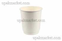 Стакан бумажный 0,250л 80мм ГН Белый "матовый" 2-х слойный  /25уп х 24шт/ ProstoKap