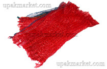 Сетка-мешок с завязками 35x60, до 15кг, красная