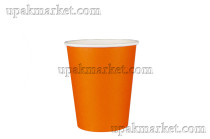 Бумажный стакан КБ  0,180 мл диаметр 73мм "Оранжевый"