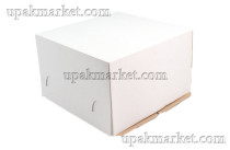 Короб для тортов белый FG 300х300х190 (50шт)