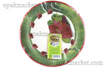 Тарелка бумажная 230мм в ассортименте 10шт. Миксы