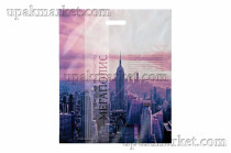 Пакет с вырубной ручкой 50х60 "Пространство" Интерпак /5уп х 50шт/