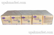 Салфетки 24х24 однослойные 100 листов Стандарт Абрикосовые PLUSHE