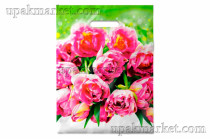 Пакет с вырубной ручкой 30х40 Натюрель Интерпак /20уп х 50шт/