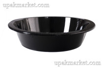 Контейнер под запайку 155х35х360мл круглый чёрный ПП ВЗЛП /6уп х 60шт/