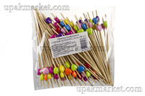 Пика "Сердце" бамбук 12см 100шт ассорти LINGER