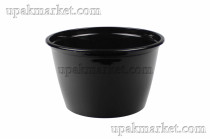 Тарелка-контейнер 750мл 144мм.PP черный ВЗЛП 