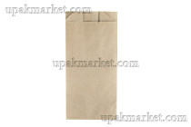 Пакет бумажный пищевой 220х90х60 жиростойкий бурый (2000) 
