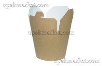 Короб бумажный   China Pack   /d1-70x83,d2-83,h-100/   Крафт   750мл   (500шт)