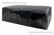 Салфетки 33х33 2-слойные (PLUSHE Premium Professional) 200л/7уп 1/8 сложение черные