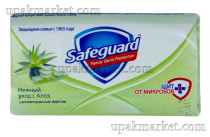 Мыло туалетное SAFEGUARD Нежный уход с Алоэ 90г  Prokter@Gamble