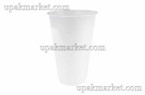 Стакан для горячих напитков 450мл прозрачный 20уп по 8шт PР (160шт) ВЗЛП