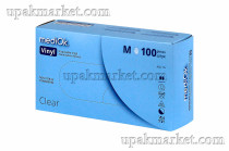 Перчатки виниловые неопудренные М прозрачные MEDIOK /10х100шт/																														