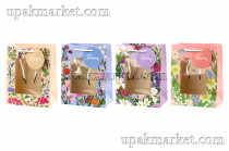 Пакет бумажный подарочный 23х18х10см Люкс c окном