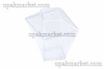 Фуршетная форма «Сапфир» PS 56х56х55мм – 60мл. прозр.  480 штук в коробке, AVIORA с крышкой