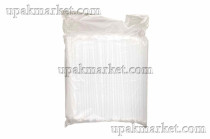 Трубочки для коктейля в индивидуальной полиэтиленовой упаковке 8х240 прямая прозрачная /20х250шт/ (5000) СПЛ