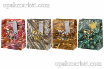 Пакет бумажный 18х23х10 Люкс с тиснением микс