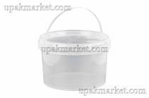 Ведро/крышка 2,2л прозрачное  /180мм/  ВЗЛП (70шт.в кор.)