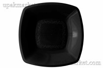 Тарелка пластиковая 230х230мм ПП мелкая черная /25уп х 6шт/