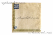 Салфетки 33х33 трехслойные Art Bouquet Барокко рамка золотая шампань 16 шт