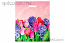 Пакет с вырубной ручкой 40х47 Лирика Интерпак /10уп х 50шт/