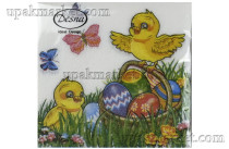 Салфетки 25х25 1-слойн. Цыплята 40л ДЕСНА