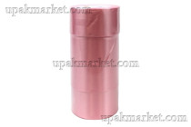 Лента 5 см Атласная Ярко-розовая 22 м (4 бабин)