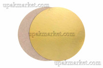 Подложка картонная 0,8мм д160мм золото/одн НЕКО