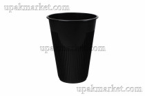 Стакан для горячих напитков 350мл чёрный 20уп по 10шт PР (200шт) ВЗЛП