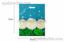 Пакет с вырубной ручкой 40х50 Аллегория Интерпак /10уп х 50шт/