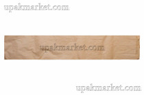 Пакет бумажный пищевой 600x110x40 Вельгийский крафт бурый 40гр НПФ