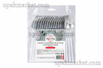 Ложка столовая 197мм "Металлик" с белой ручкой /36уп х 18шт/