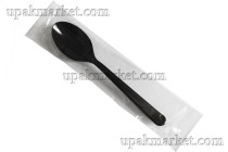 Ложка 180мм "Премиум" чёрная 1шт. без этикетки Миксы