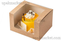 ОСК контейнер под десерт с окном Solo show box 130х110х80 (250шт)